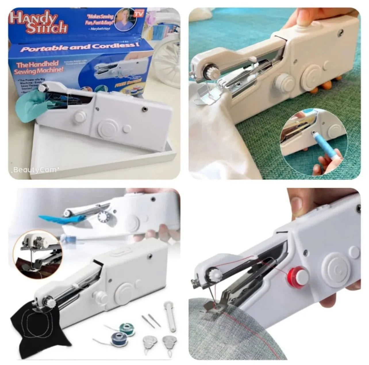 Handy Stitch Portable Cordless Sewing Machine – Quick Fabric Repairs
